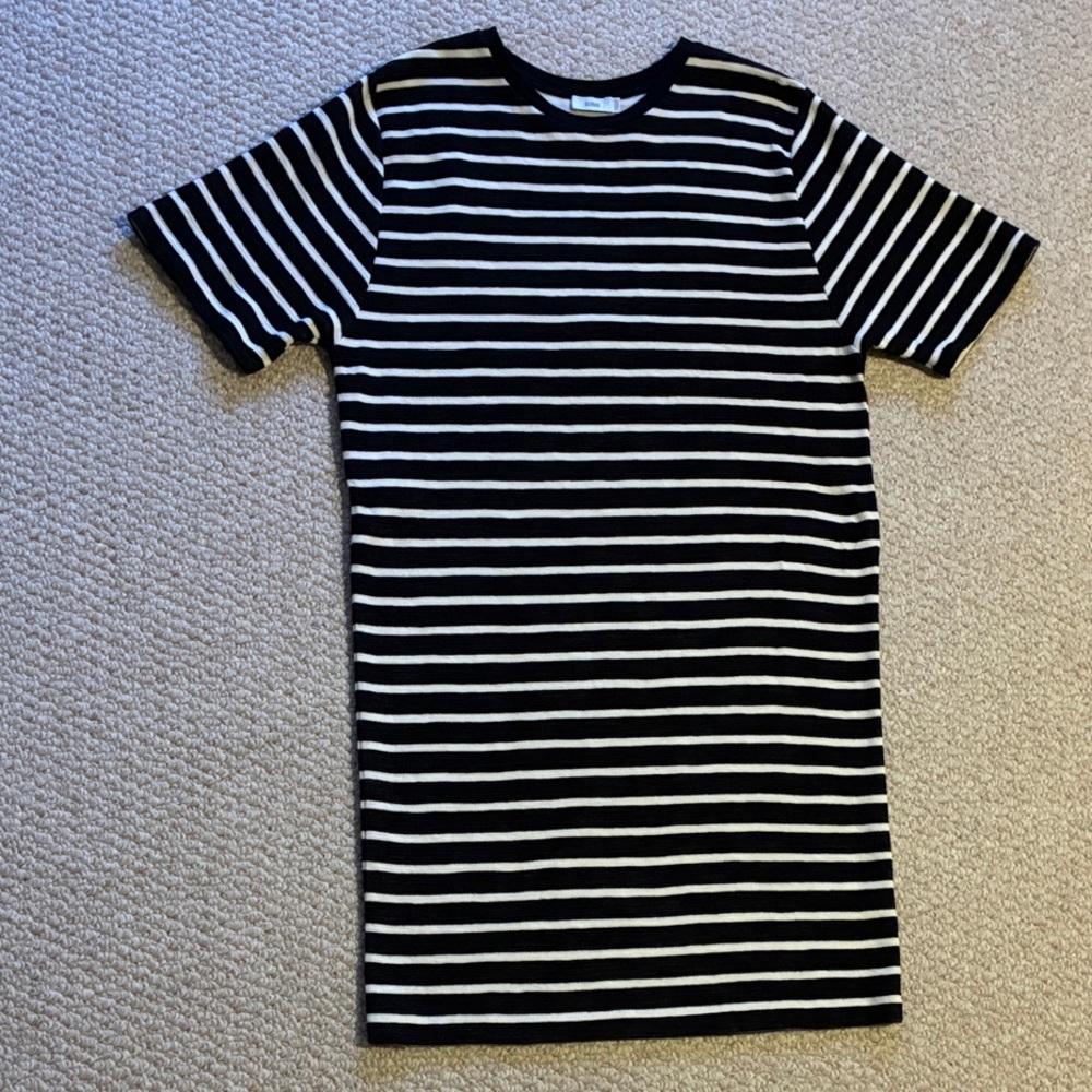 CLOSED Striped Black & White Crewneck Dress